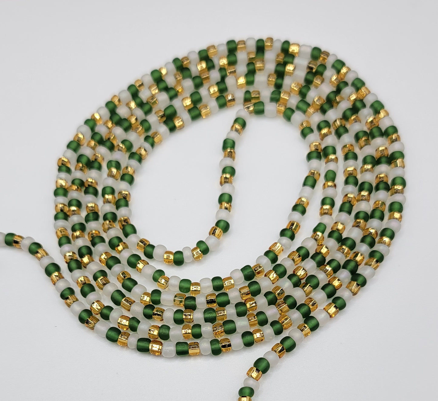 📿Golden Olive Peace Body Adornment Waist Beads📿