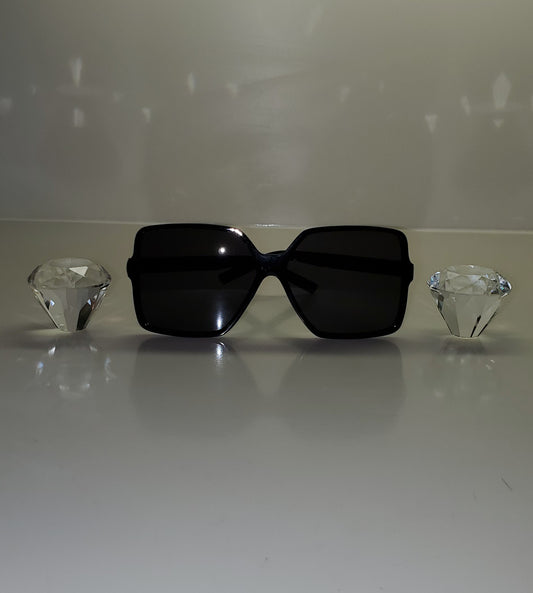 Black Square Oversized Sunglasses