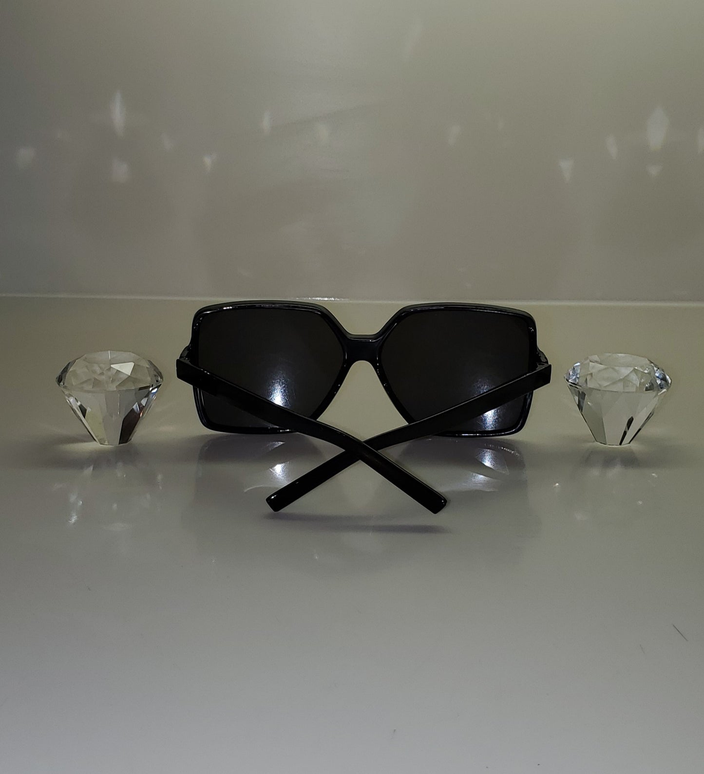 Black Square Oversized Sunglasses