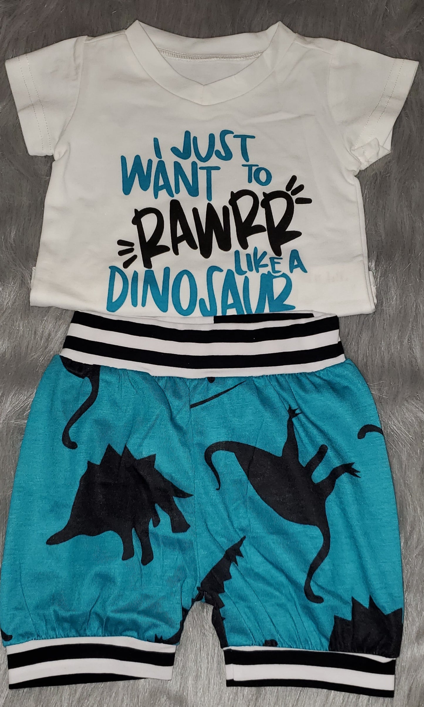 Infant Dinosaur Short Set