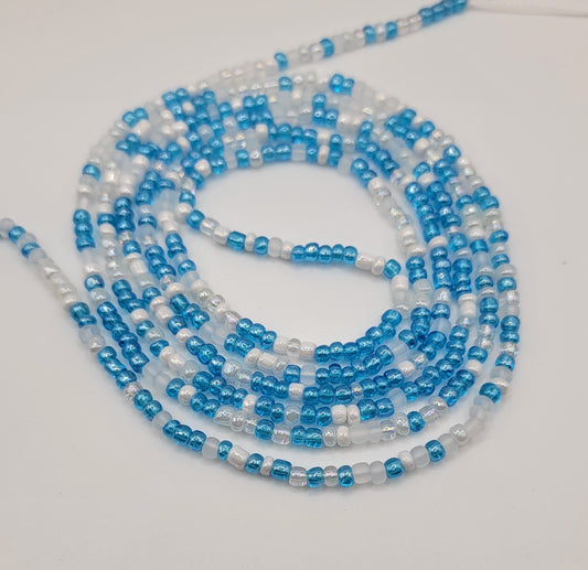 📿Blue Frost Body Adornment Waist Beads📿