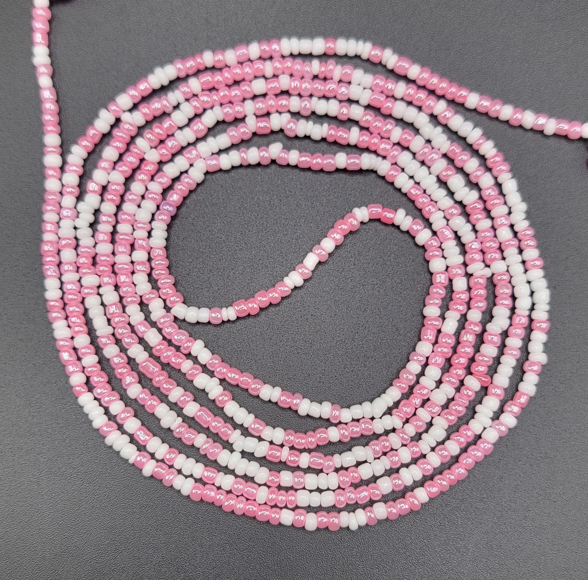 📿Pink Swirl Body Adornment Waist Beads📿