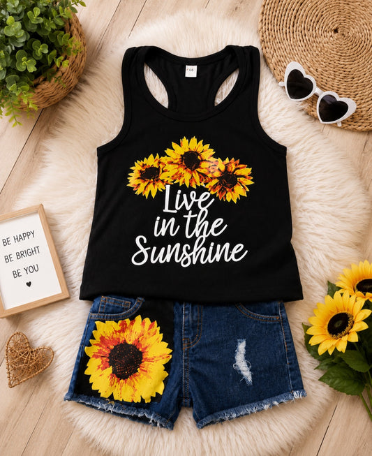 Kidz Sunflower Short Set