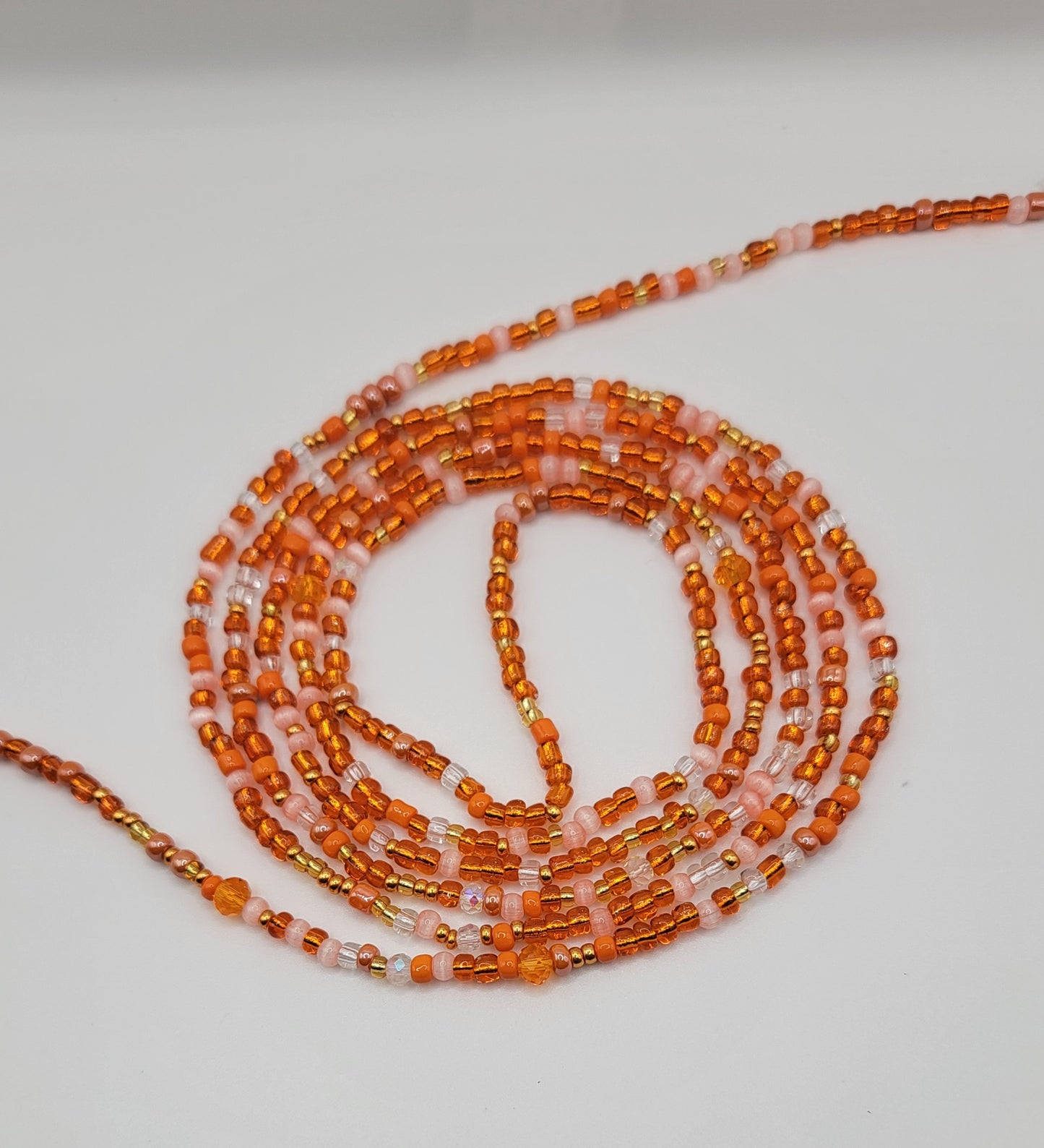 📿Orange Jreamsicle Body Adornment Waist Beads📿