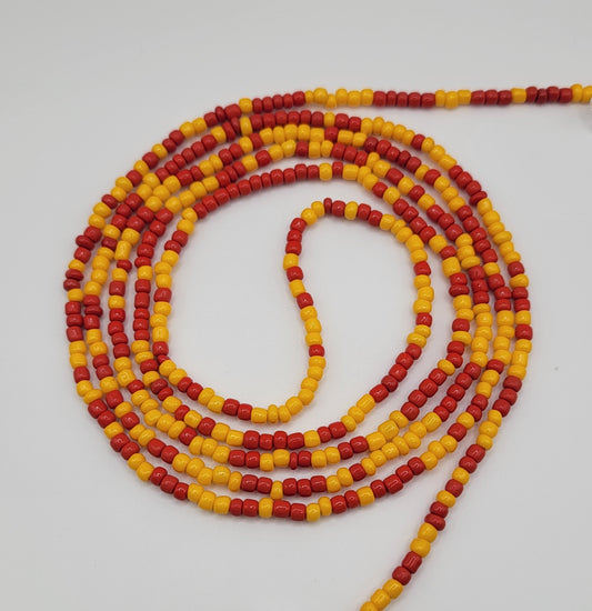 📿Red Firefox Body Adornment Waist Beads📿