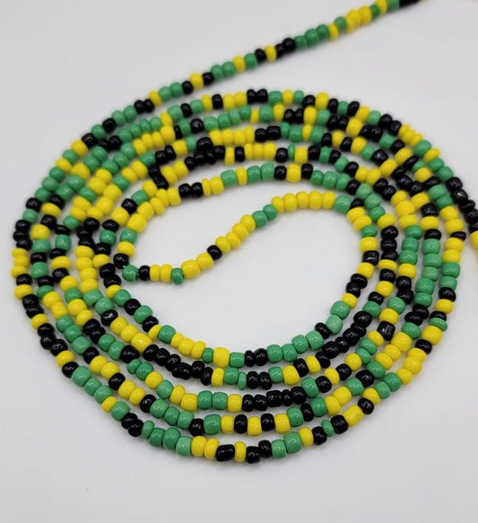 📿Jamaica Me Happy Body Adornment Waist Beads📿