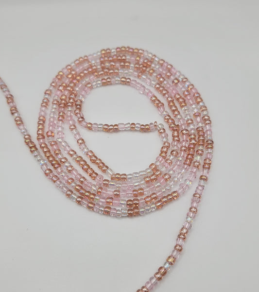 📿Pink Champagne Body Adornment Waist Beads📿