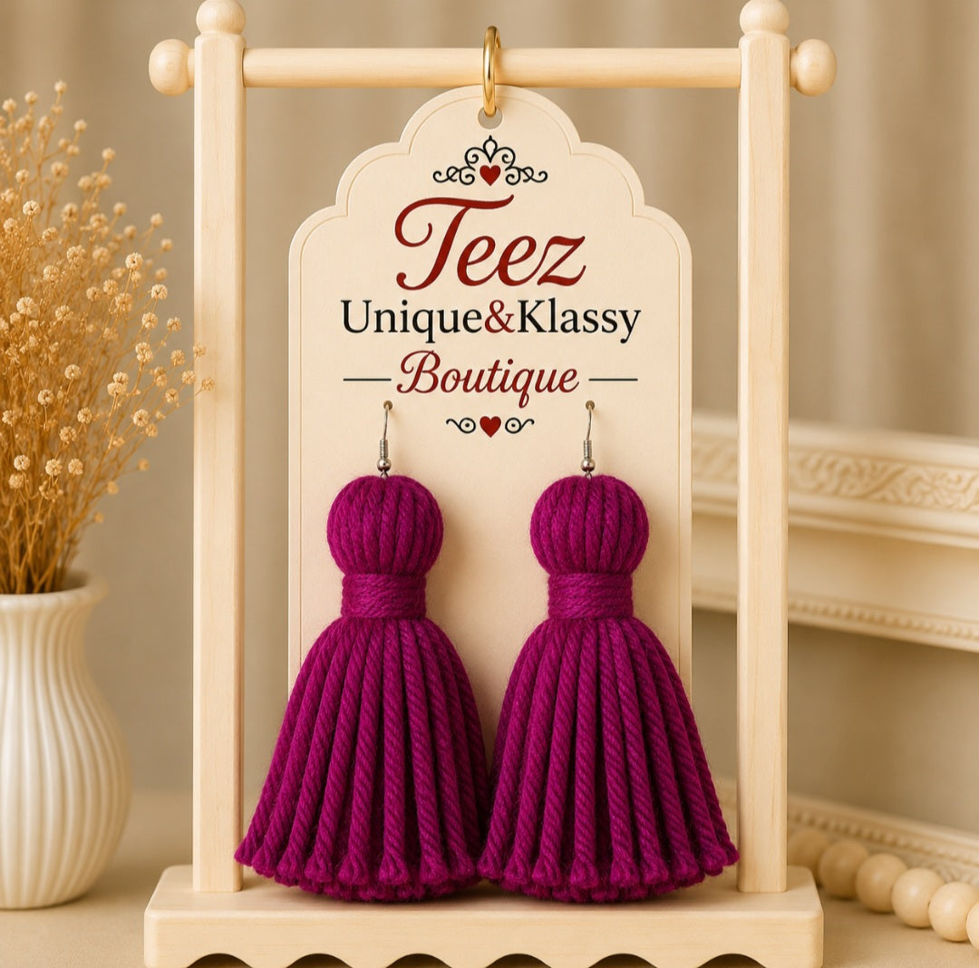 ❤️Teez Unique & Klassy Summer Time Fun Tassel Earrings❤️