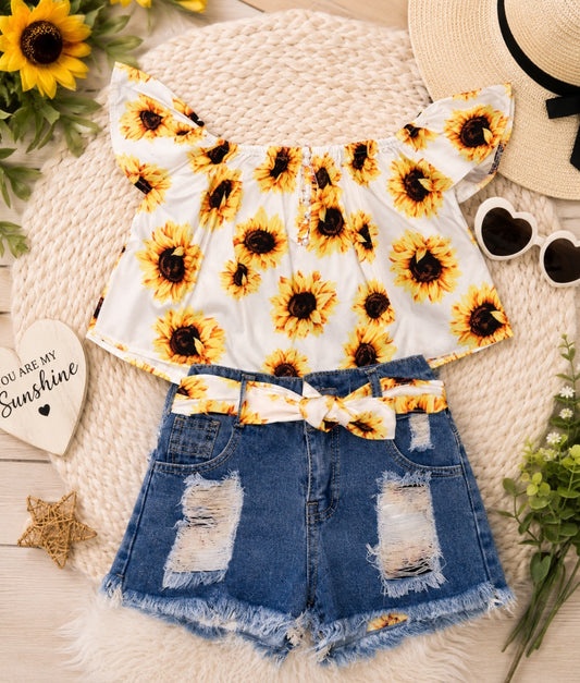 Kidz Sunflower Short Set
