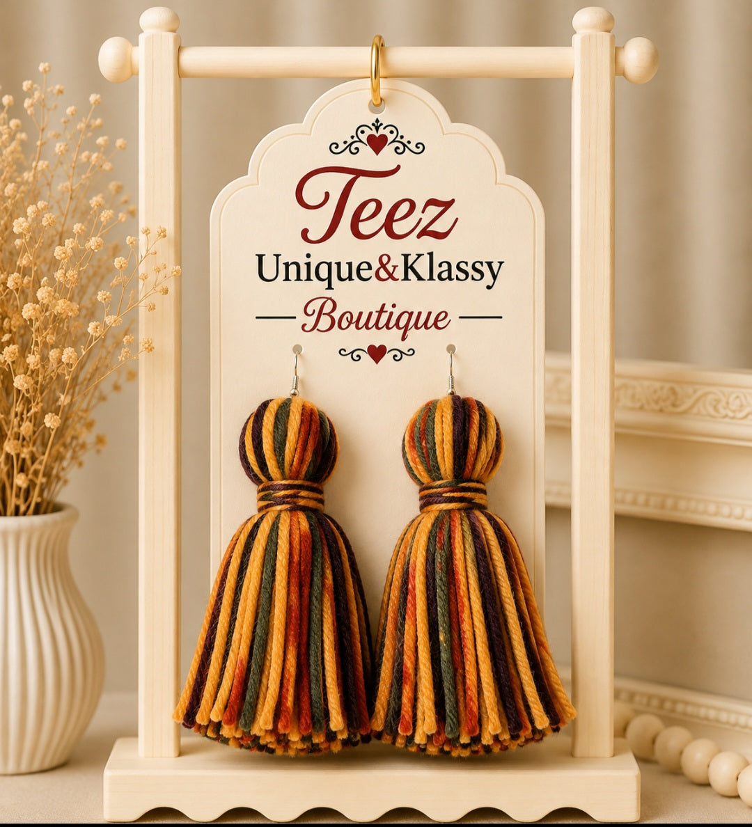 ❤️Teez Unique & Klassy Summer Time Fun Tassel Earrings❤️