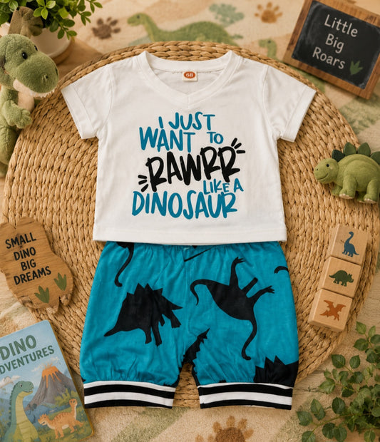 Infant Dinosaur Short Set