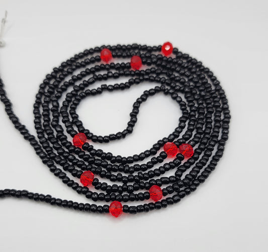 📿Black Cherry Body Adornment Waist Beads📿