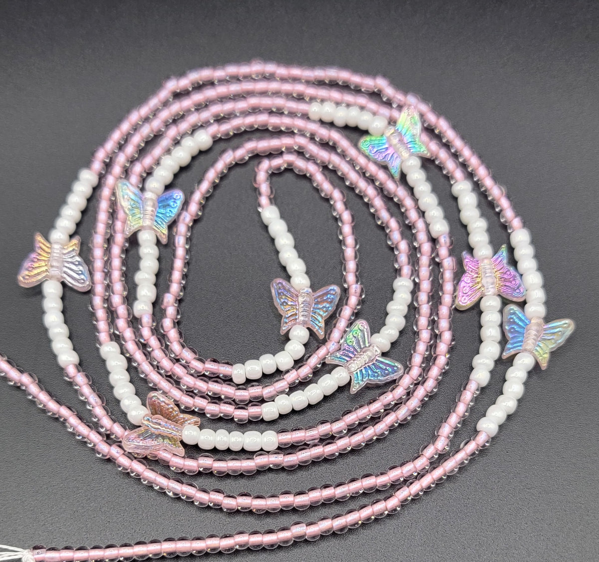 📿Pretty In Pink Wings Body Adornment Waist Beads📿