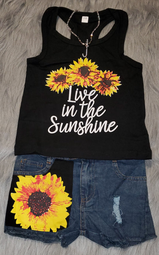 Kidz Sunflower Short Set