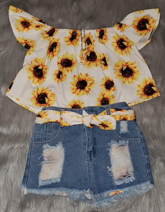 Kidz Sunflower Short Set